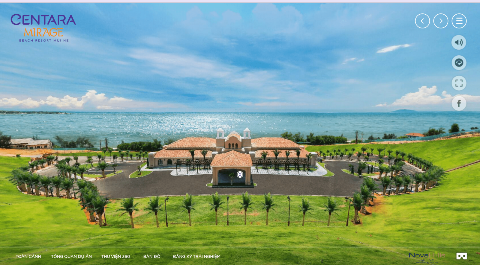 View flycam bao quát toàn bộ khung cảnh bên ngoài