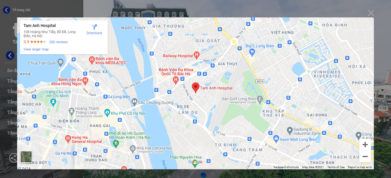 VR Tour thực tế ảo trong y tế tích hợp google map